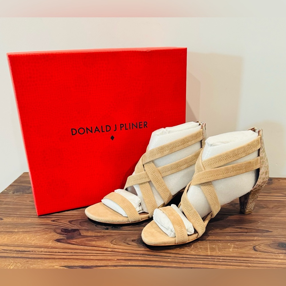 Donald J. Pliner neude strappy heels; brand new; size 9